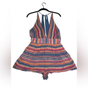 Free People Multicolored Romper Size 4
